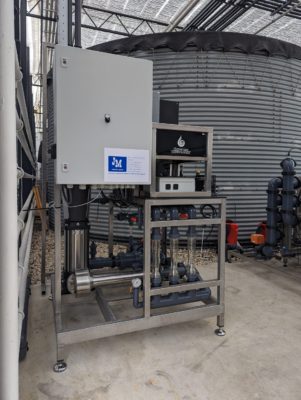 Our combination hydroxygen nanobubble infusion system installed by Mienis Water.